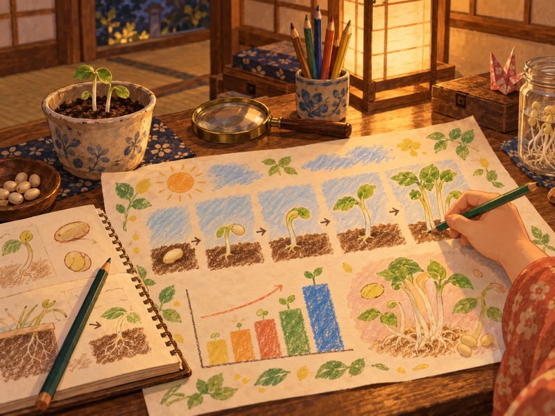 調べたことをまとめたポスターの絵