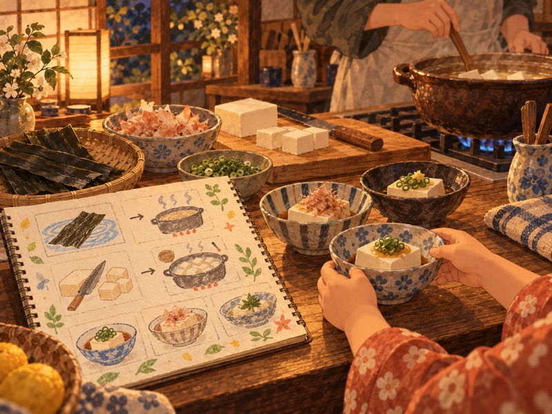 家でつくった料理の絵