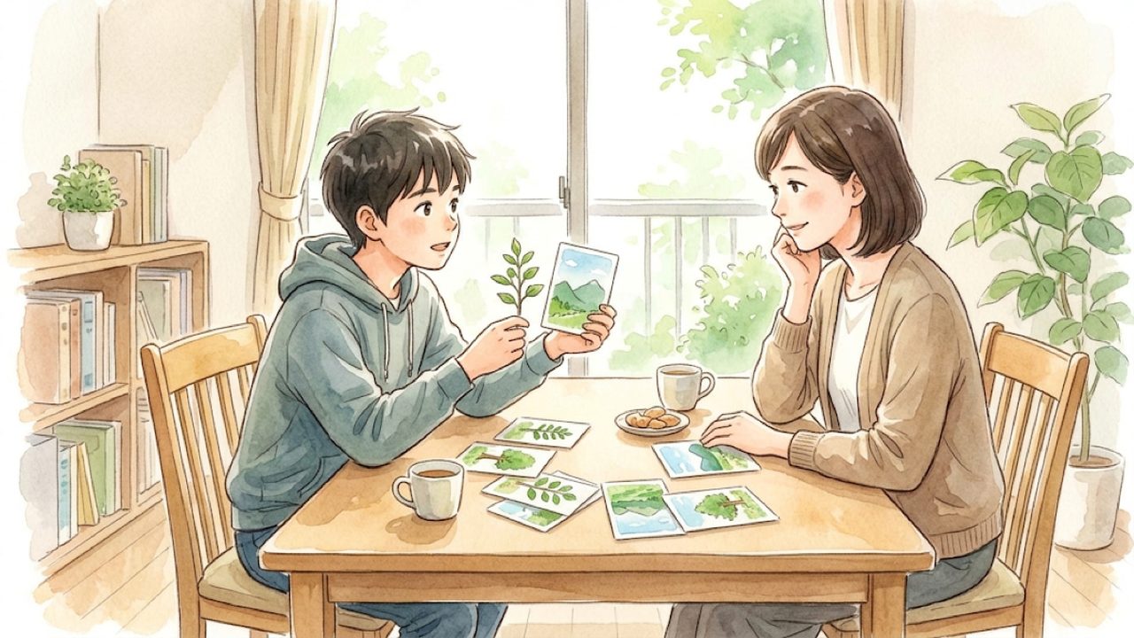 中学1年の国語|場に合う言葉で考えを伝えるの学びを整理する共通イメージ