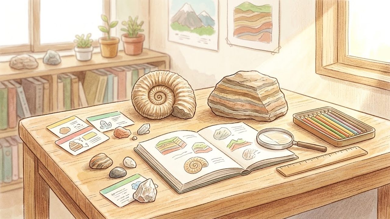 第１学年の理科（第２分野）｜地層の重なりと堆積岩・化石が語る地球の歴史