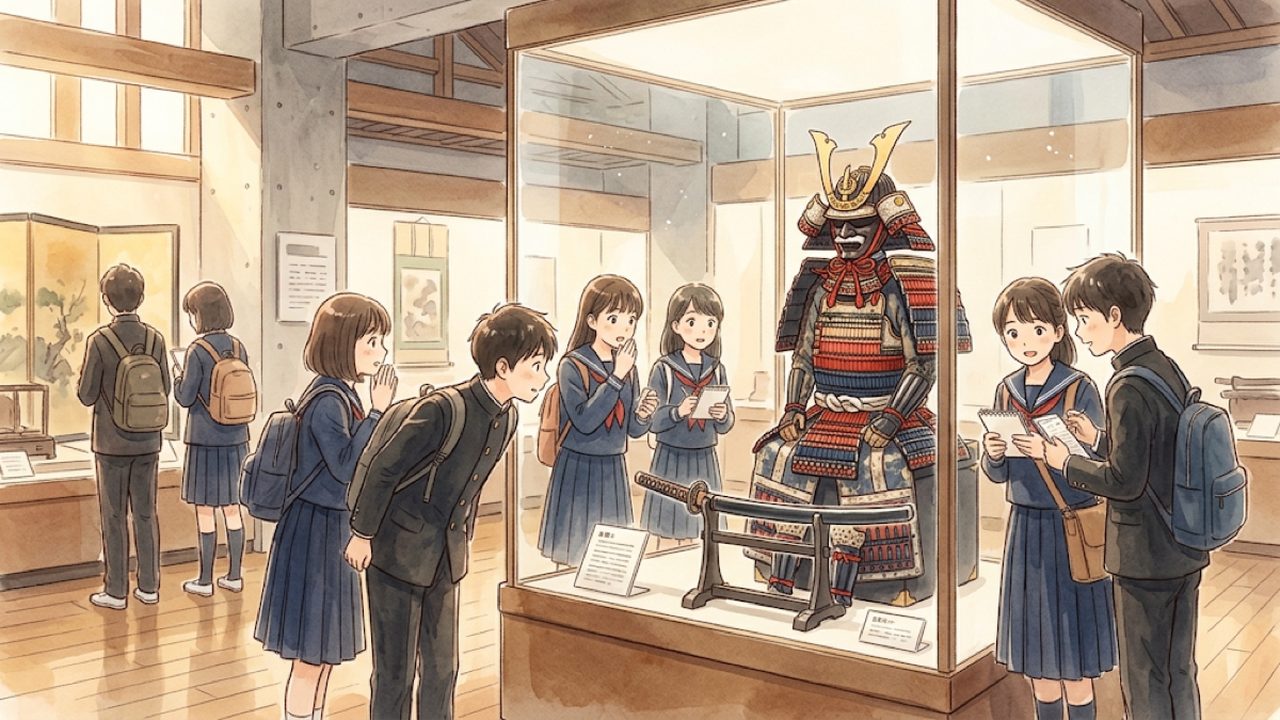 中世社会の変化の教え方｜家庭で武家政治の展開と対外関係のつながりを整理する図解イラスト