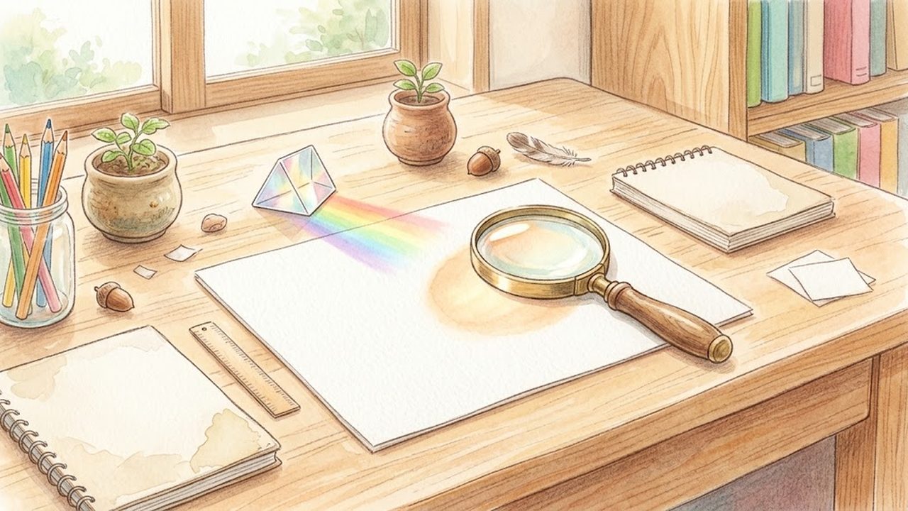 中学1年の理科（物理・化学）｜光の反射・屈折の規則性と凸レンズが結ぶ像の特徴