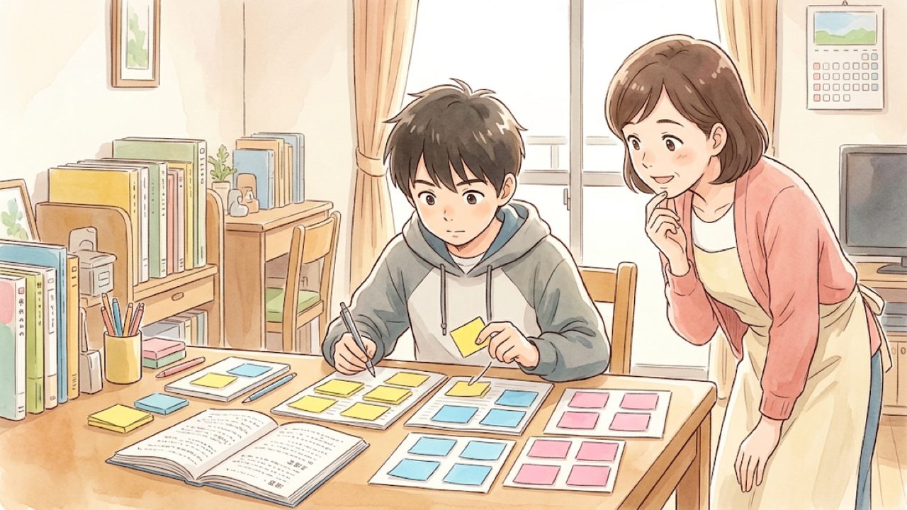 品詞と指示語・接続語の教え方｜家庭で言葉の分類と文章のつながりを整理する図解イラスト