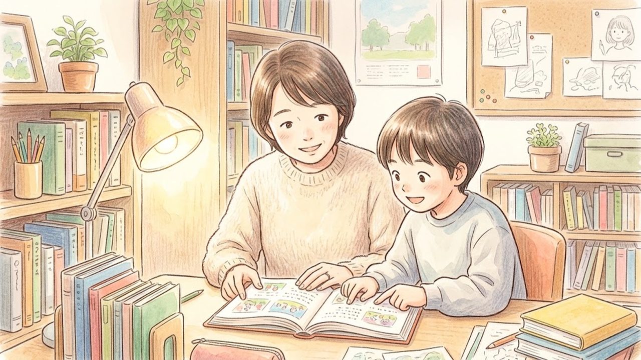 敬語の教え方｜家庭で丁寧語・尊敬語・謙譲語の役割と使い分けを楽しく整理する手描き風イラスト