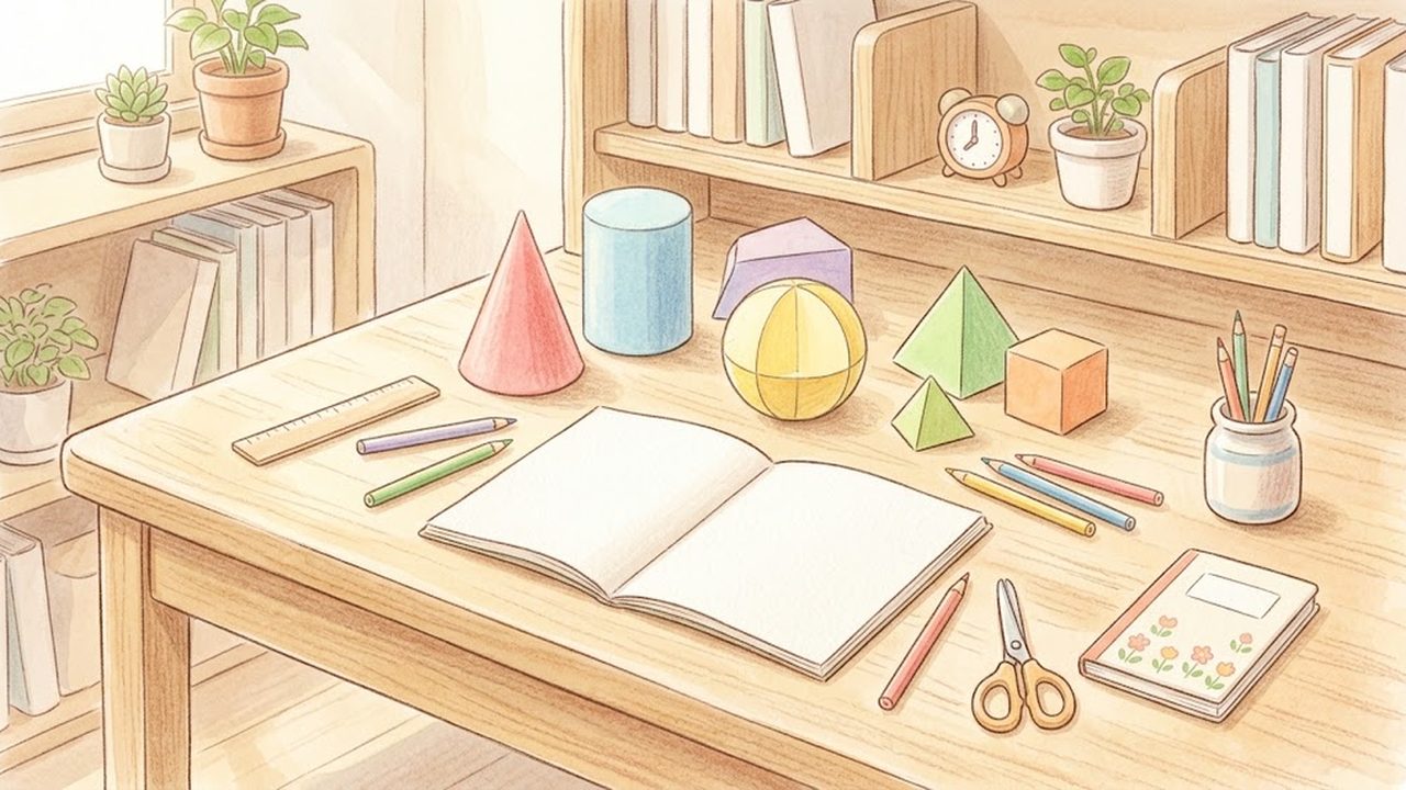第１学年の数学｜空間図形の展開図と立体の表面積・体積の求め方