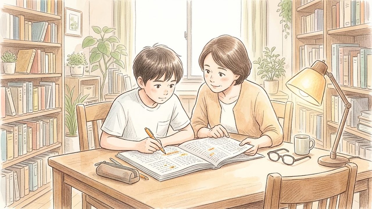 文字式の操作の教え方｜家庭で整式の加減と単項式の乗除の計算手順を整理する手描き風イラスト
