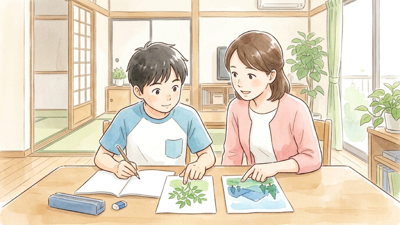 中学1年の国語｜資料を引用して考えを示すの学びを整理する共通イメージ