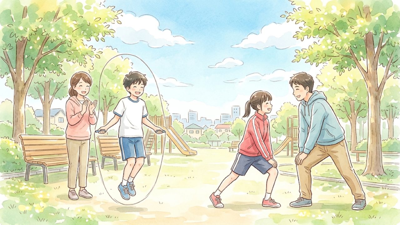 中学1・2年の保健体育|ねらいに合う動きで体力を高める|家庭学習のコツと手順を整理した温かい手描き風イラスト