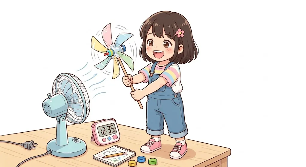 ペットボトル風車を作る