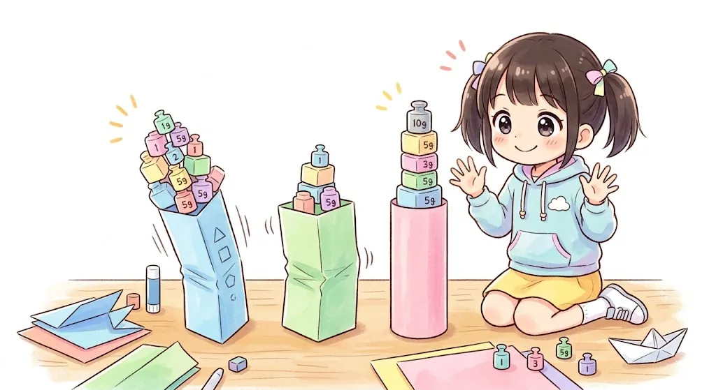 折り紙の形と強さを調べる