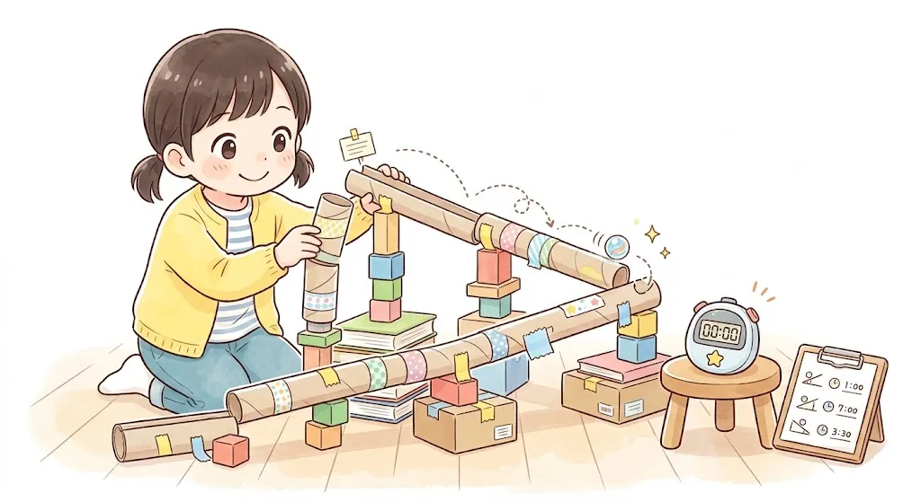 ビー玉転がしコースを作る