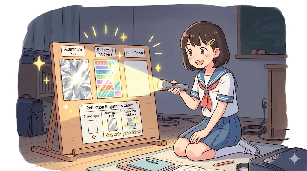 光る反射板を作る