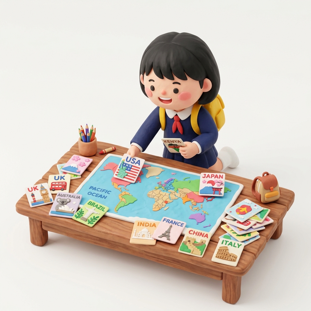 世界の国旗を集めて図鑑を作る
