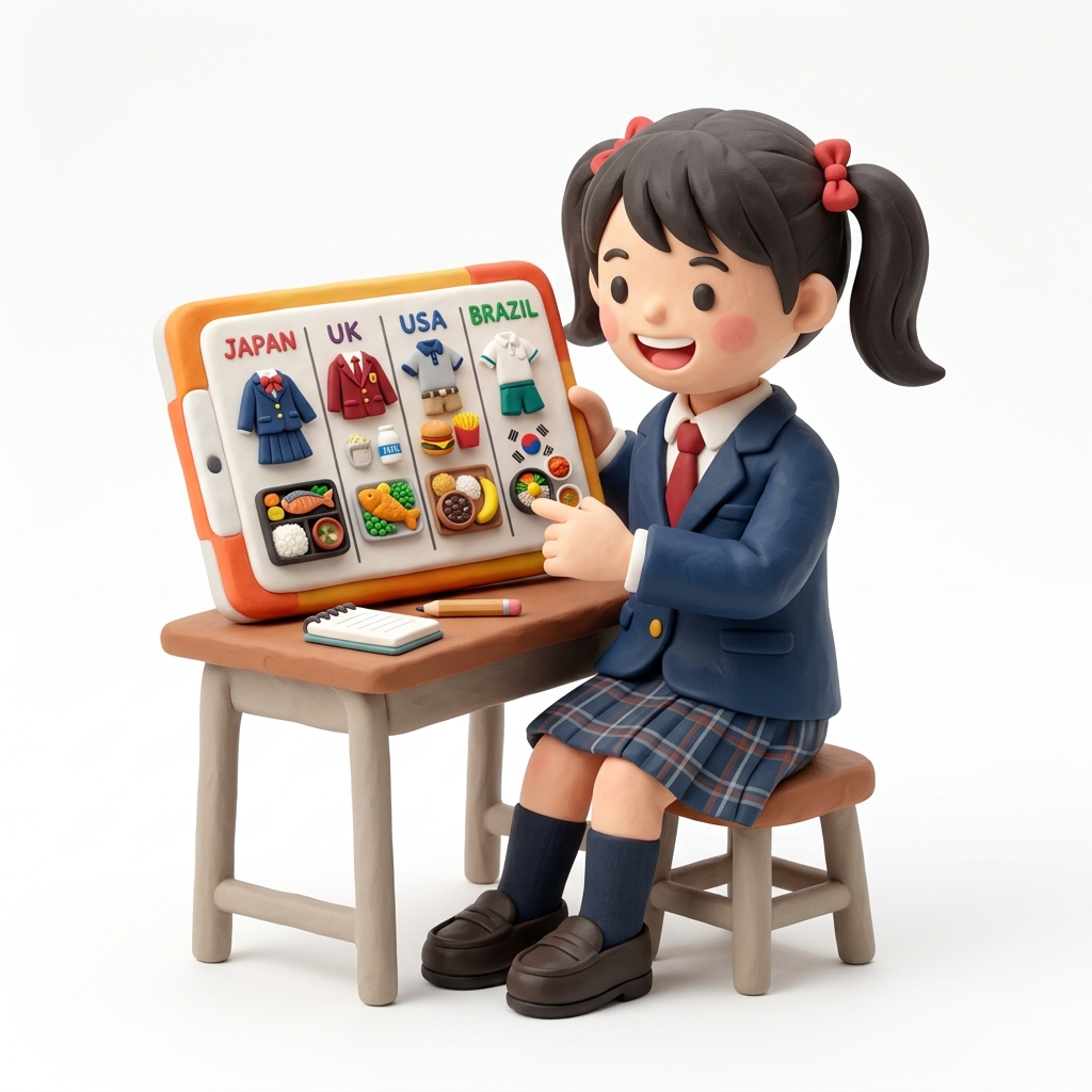 世界の学校生活と日本を比べる