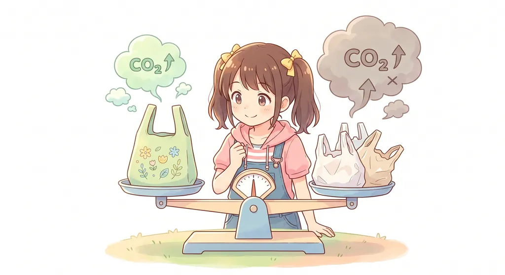 エコバッグとレジ袋の違いを調べる