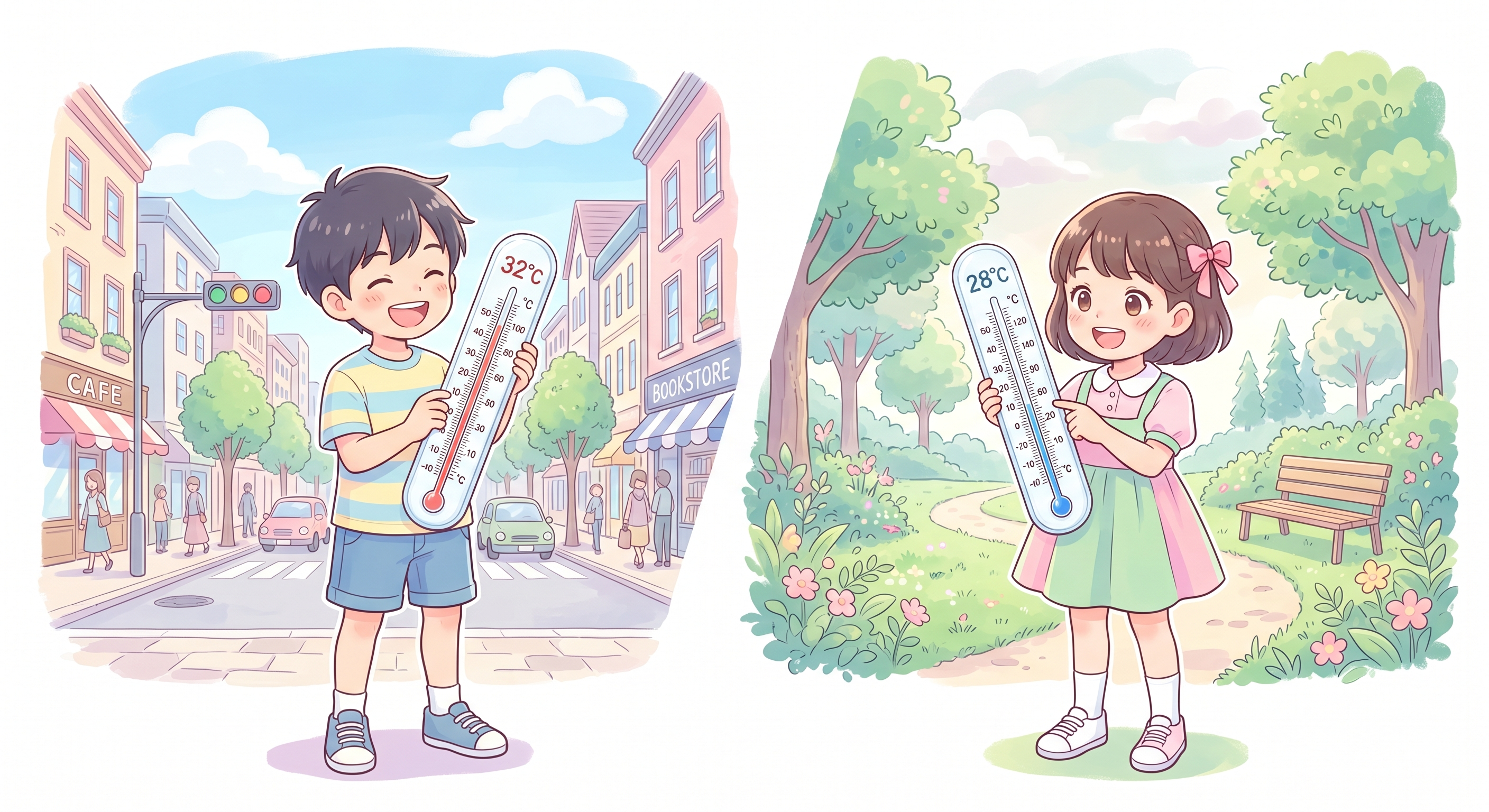 暑さ対策と打ち水の効果を調べる
