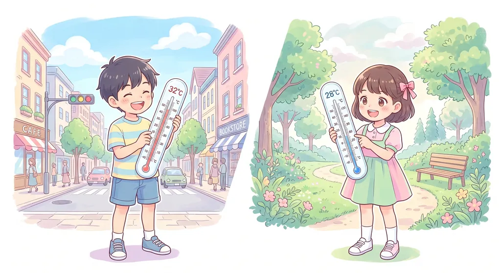 暑さ対策と打ち水の効果を調べる