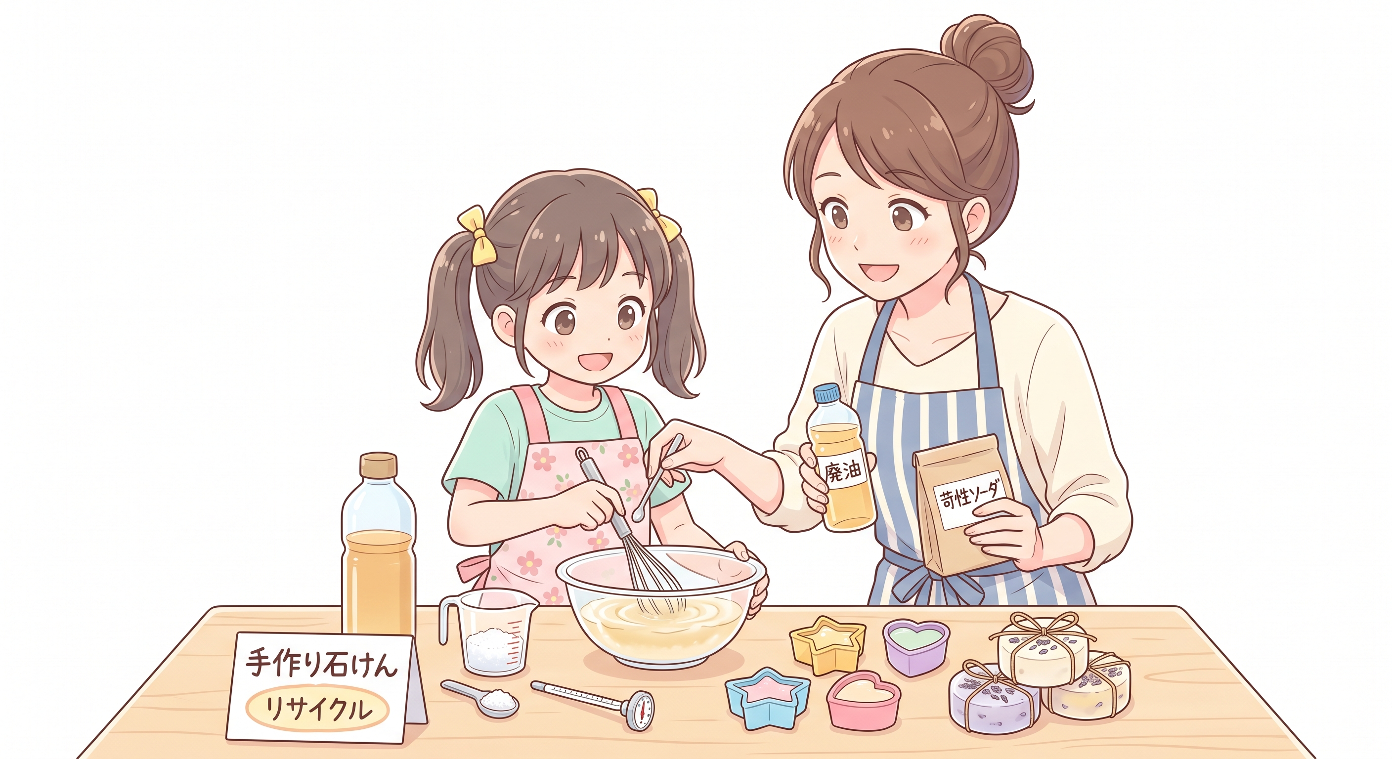 廃油でキャンドルを作る（油の再利用）