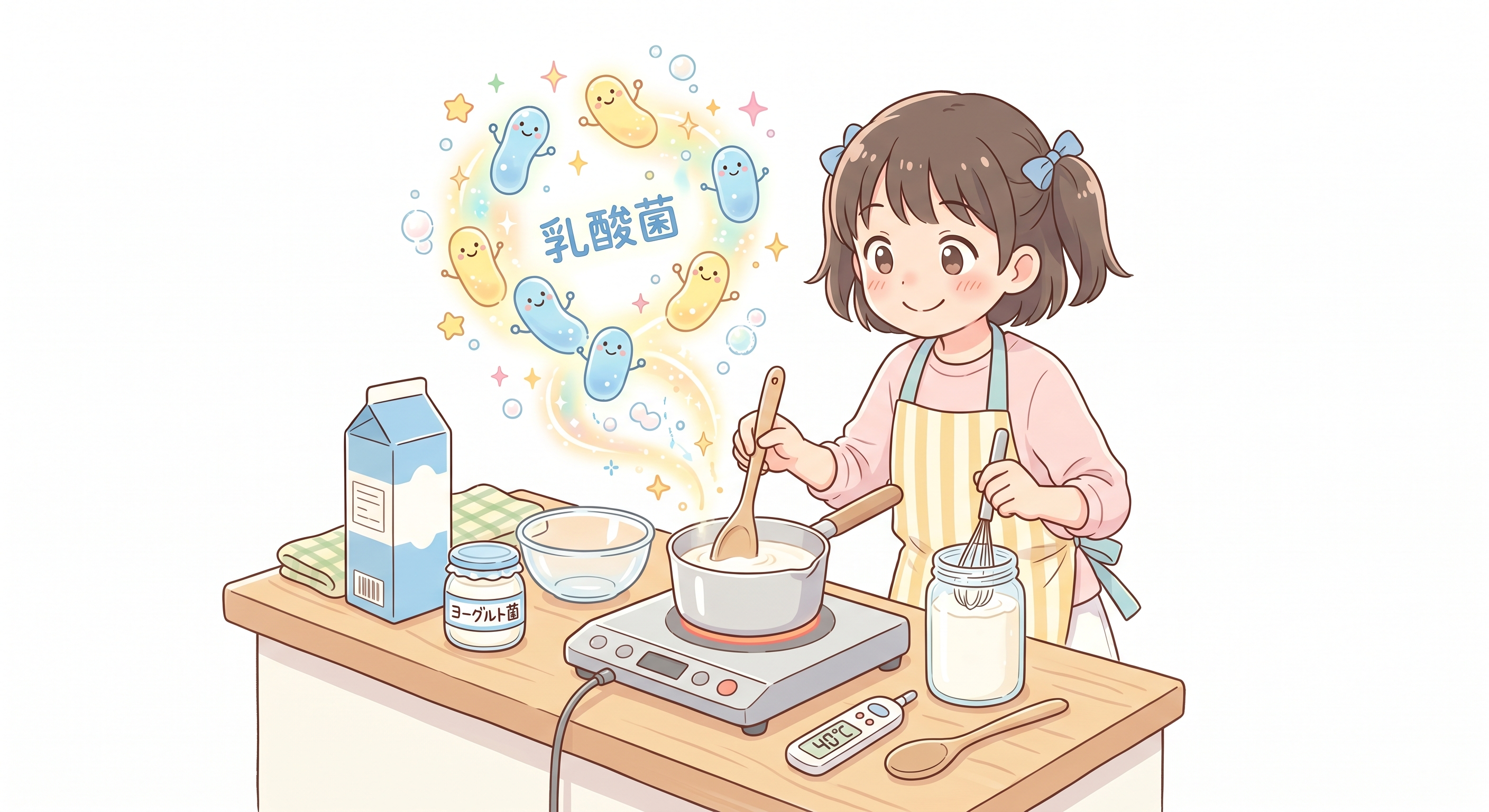 発酵食品のしくみを調べる（ヨーグルト・みそ）