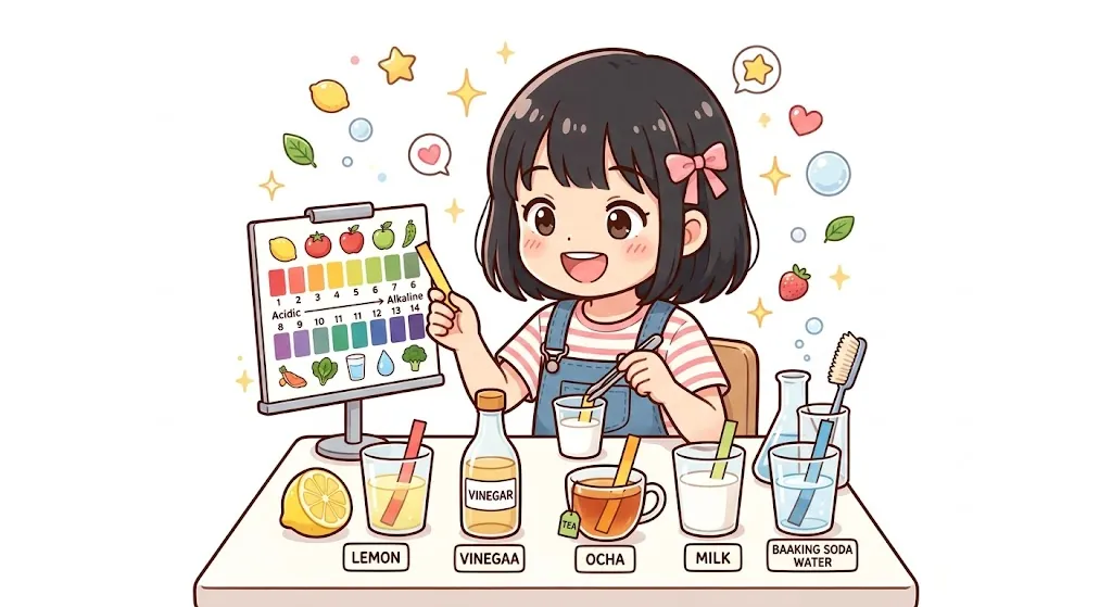食品のpHを調べる