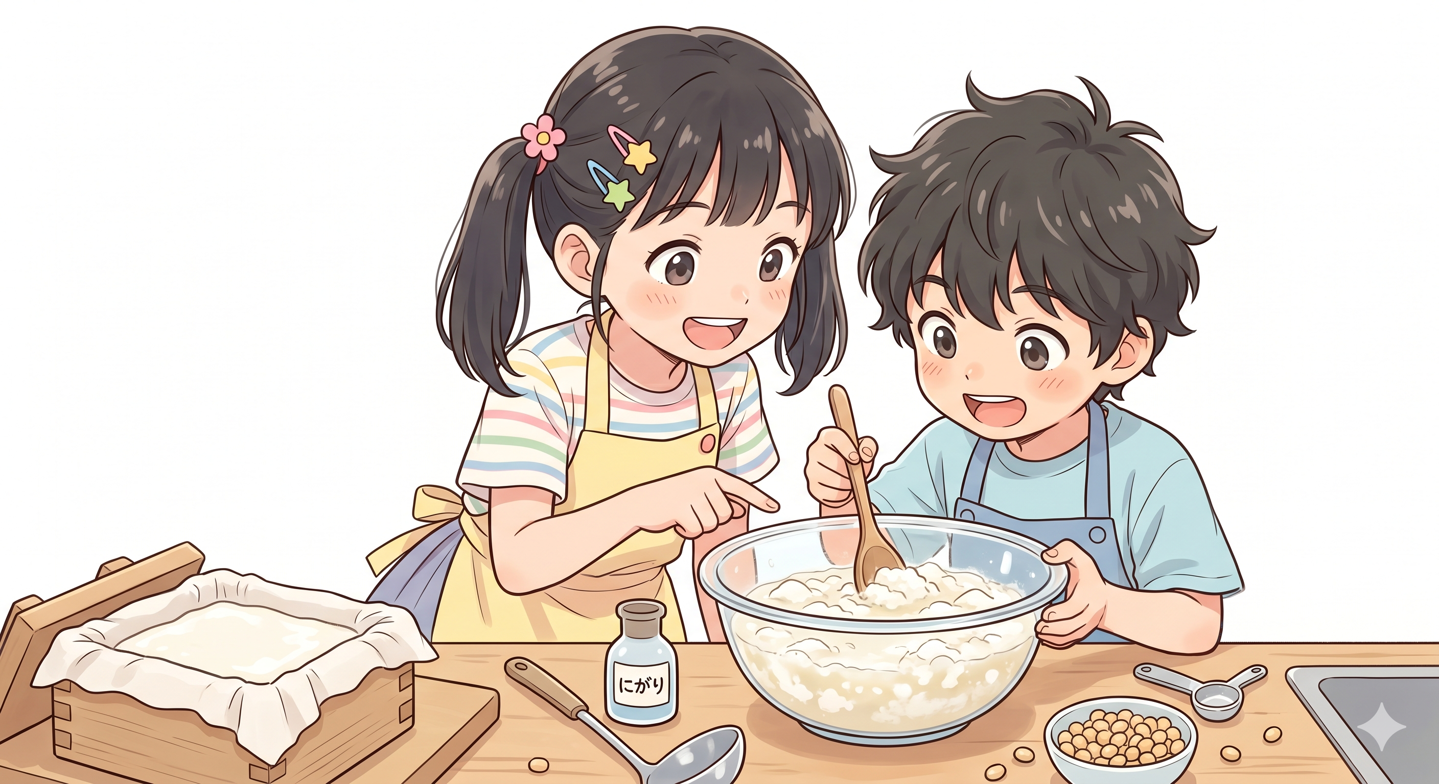 豆腐を手作りする（タンパク質の変化）