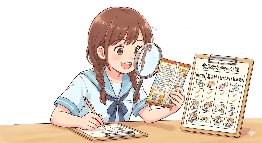 食品添加物表示を調べる