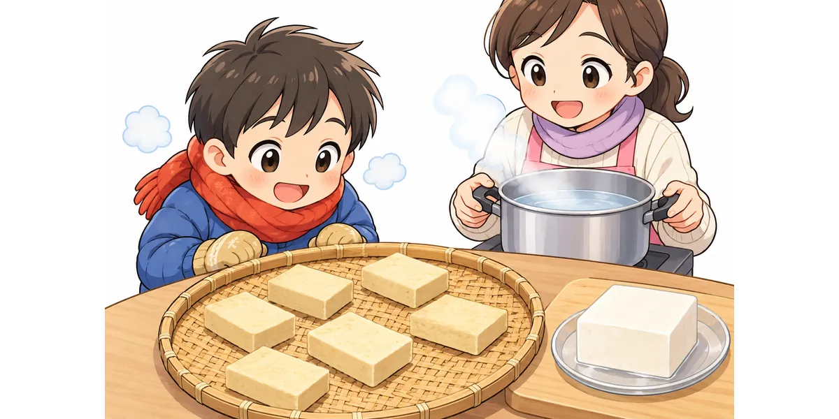凍り豆腐のでき方を調べて作ってみる