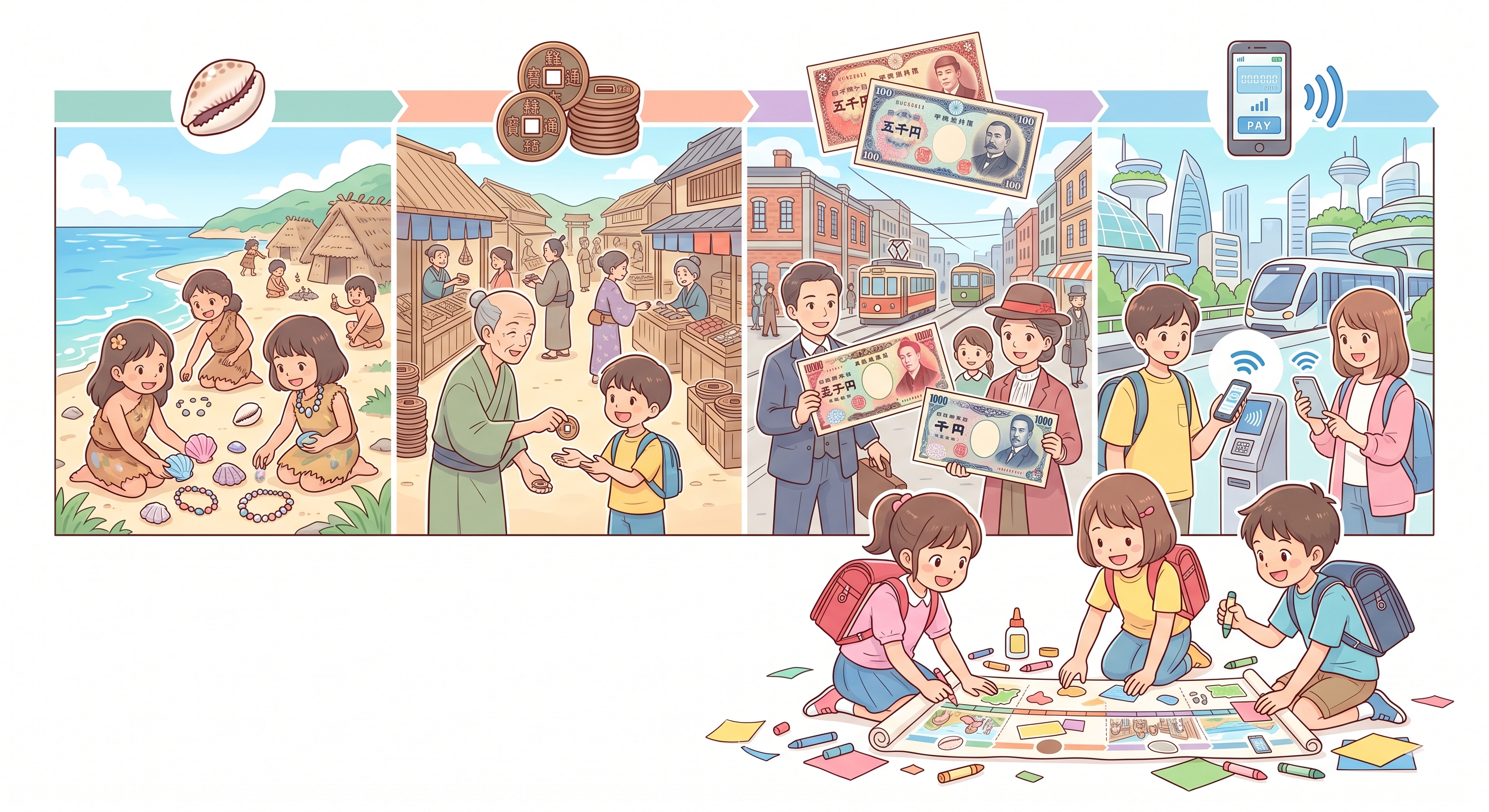 お金の歴史を調べる