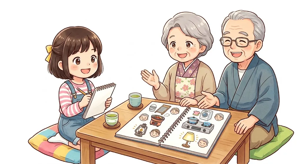 昔のくらしと今のくらしを比べる