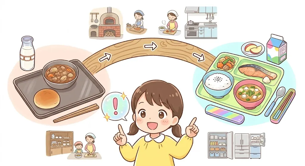 昔の給食を調べる