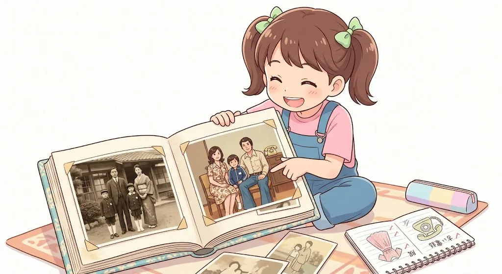 昔の写真アルバムを調べる