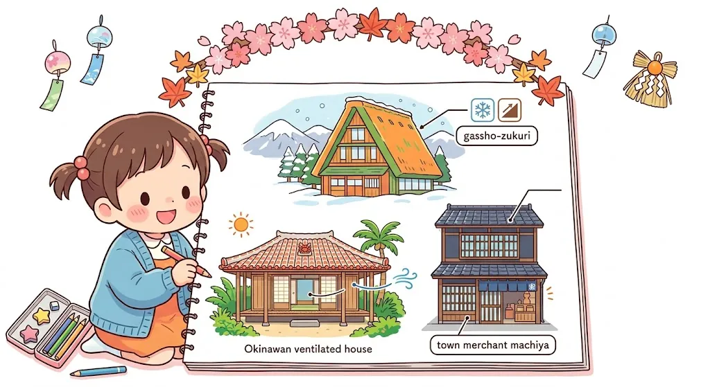 伝統的な住まいを調べる