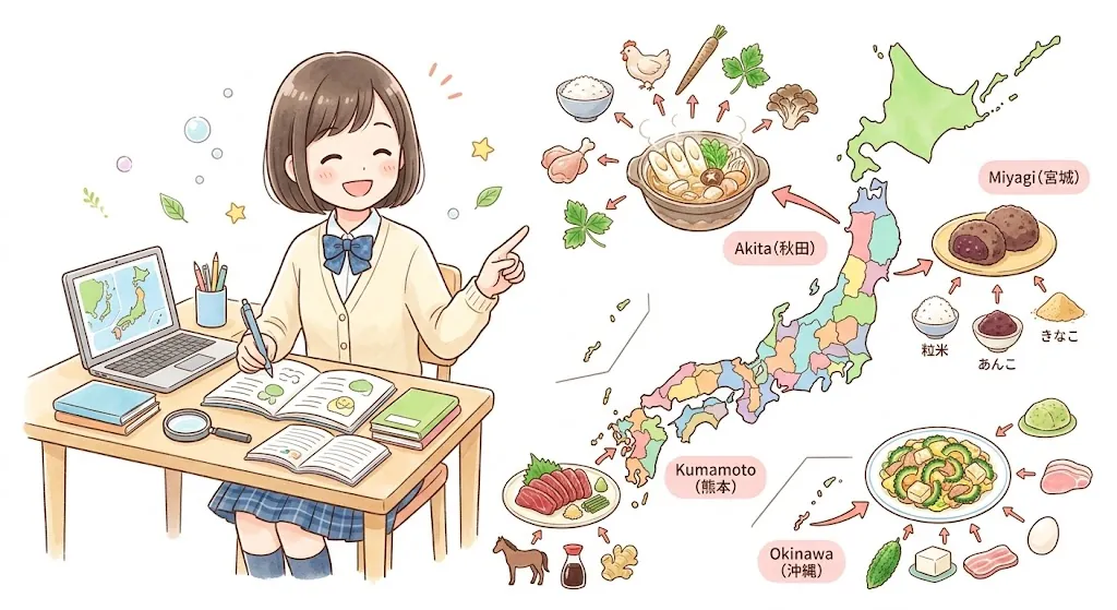 郷土料理の由来を調べる