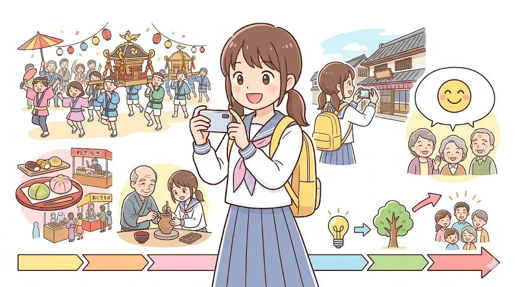 未来に残したい地域文化を調べる