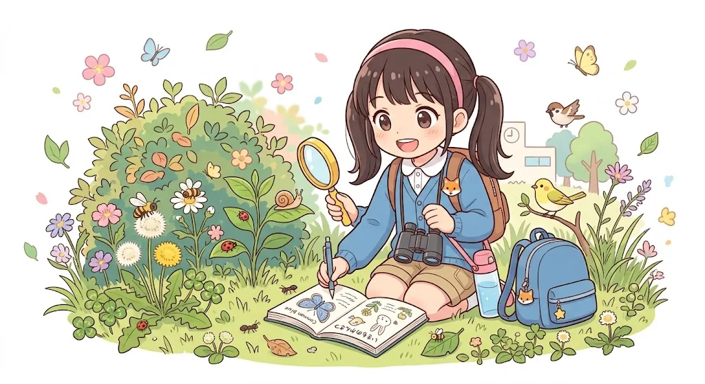 校庭・公園の生物多様性を調べる