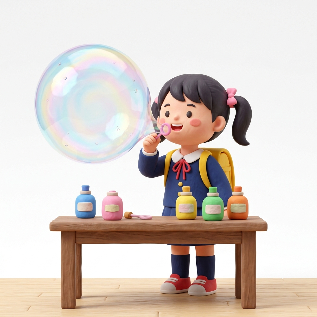 シャボン玉が長持ちする液を作る