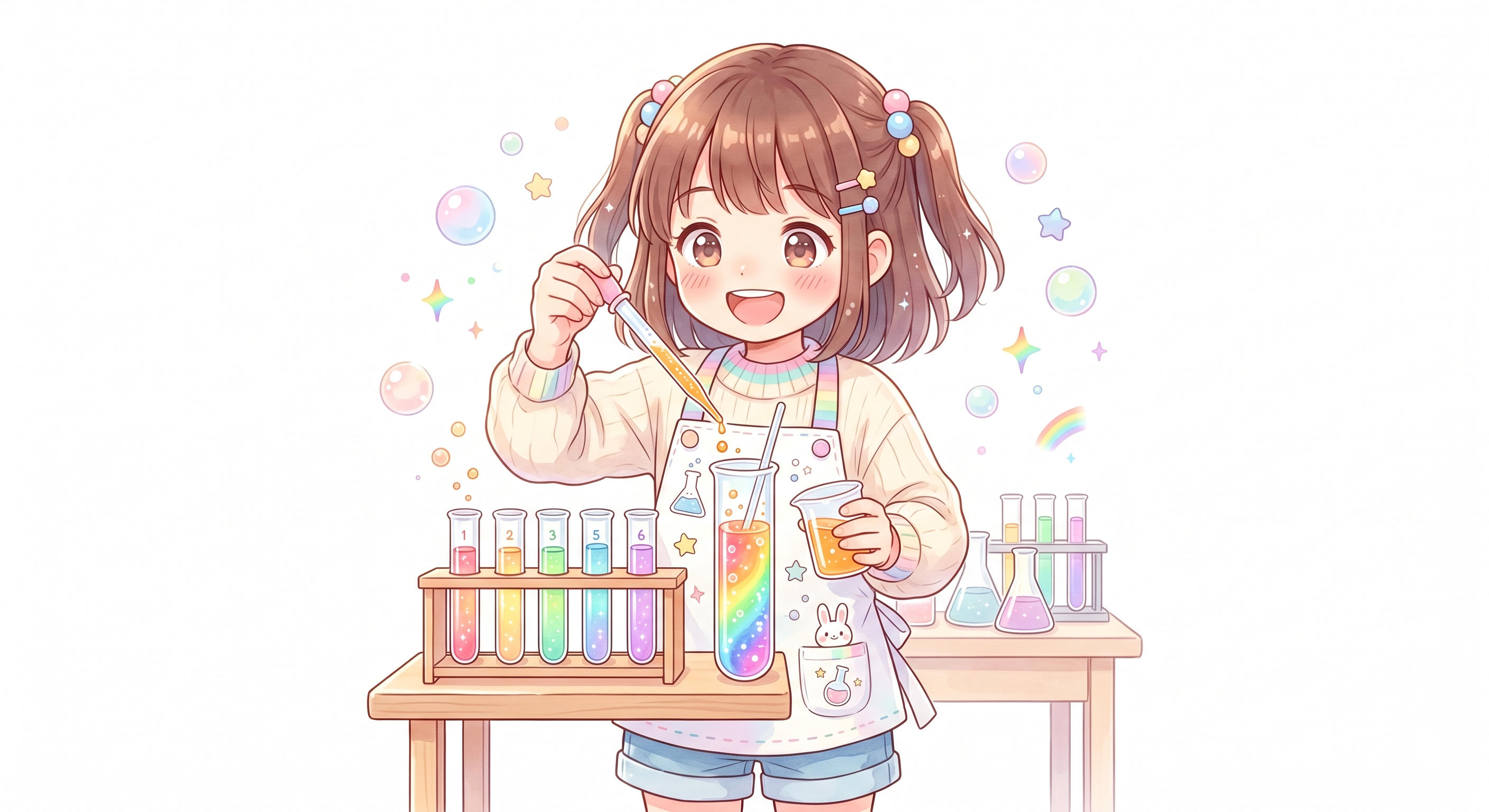 色水を混ぜると何色になるか