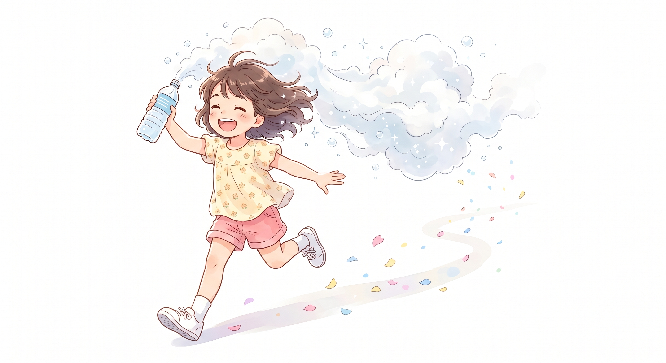 ペットボトルで雲を作る