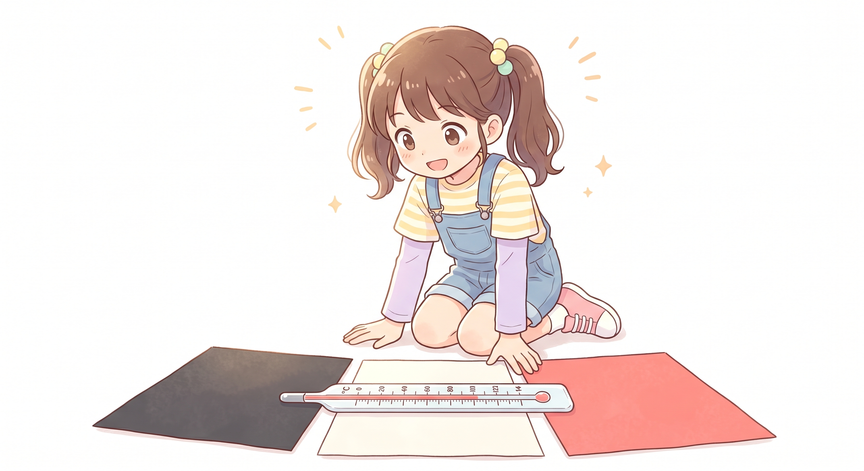 色と温まりやすさの関係を調べる