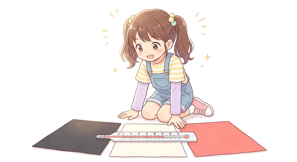 色と温まりやすさの関係を調べる
