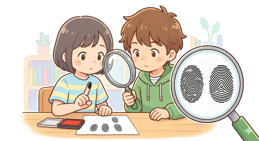 指紋の種類とパターンを調べる