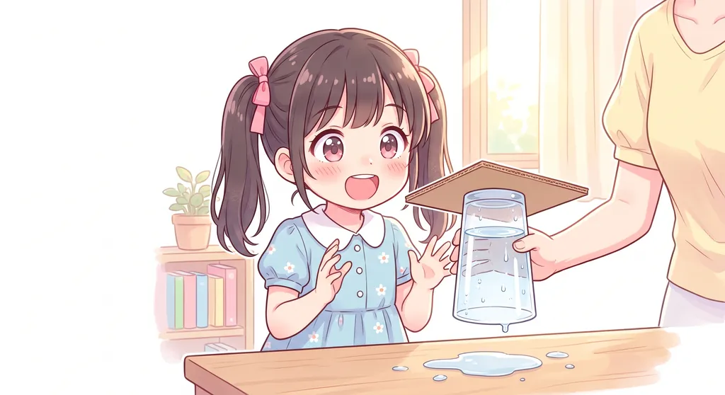 大気圧の力を確かめる実験