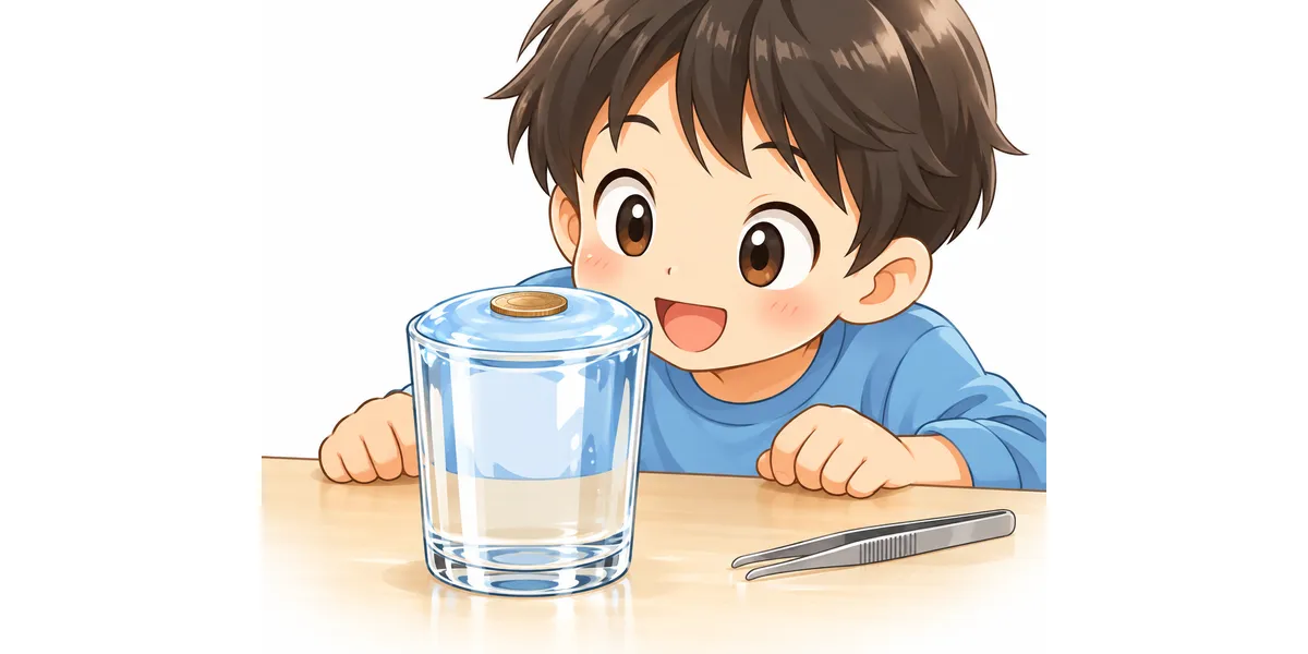 表面張力：1円玉は水に何枚うくか