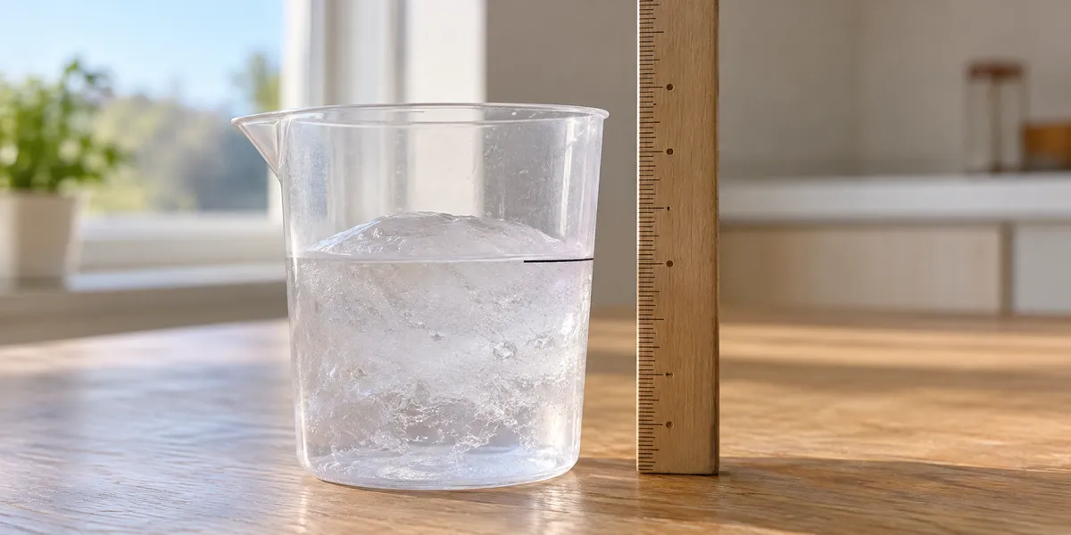 水が氷になると、かさは増えるのか