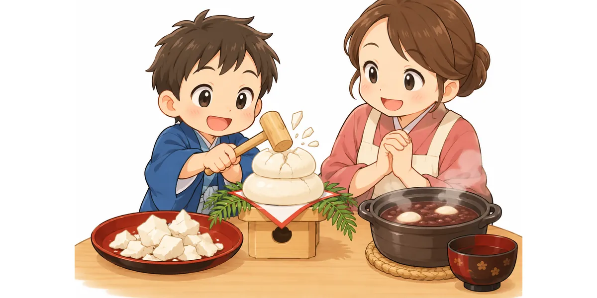 鏡開きの日と、鏡餅の食べ方を調べる