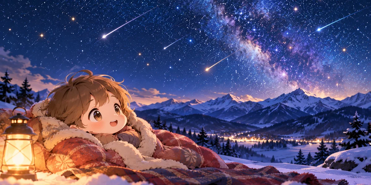 ふたご座流星群を数えて記録する