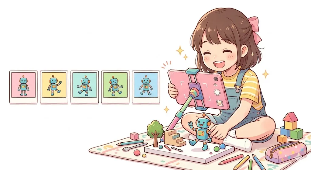 タブレットでコマ撮りアニメを作る